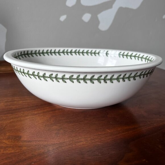 Portmeirion Botanic Garden Deep Oval Serving Bowl Dish 9" Clematis England Vtg. - Picture 3 of 10